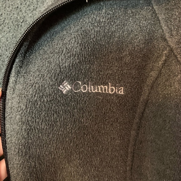large dark grey Columbia zip up jacket - Picture 2 of 4